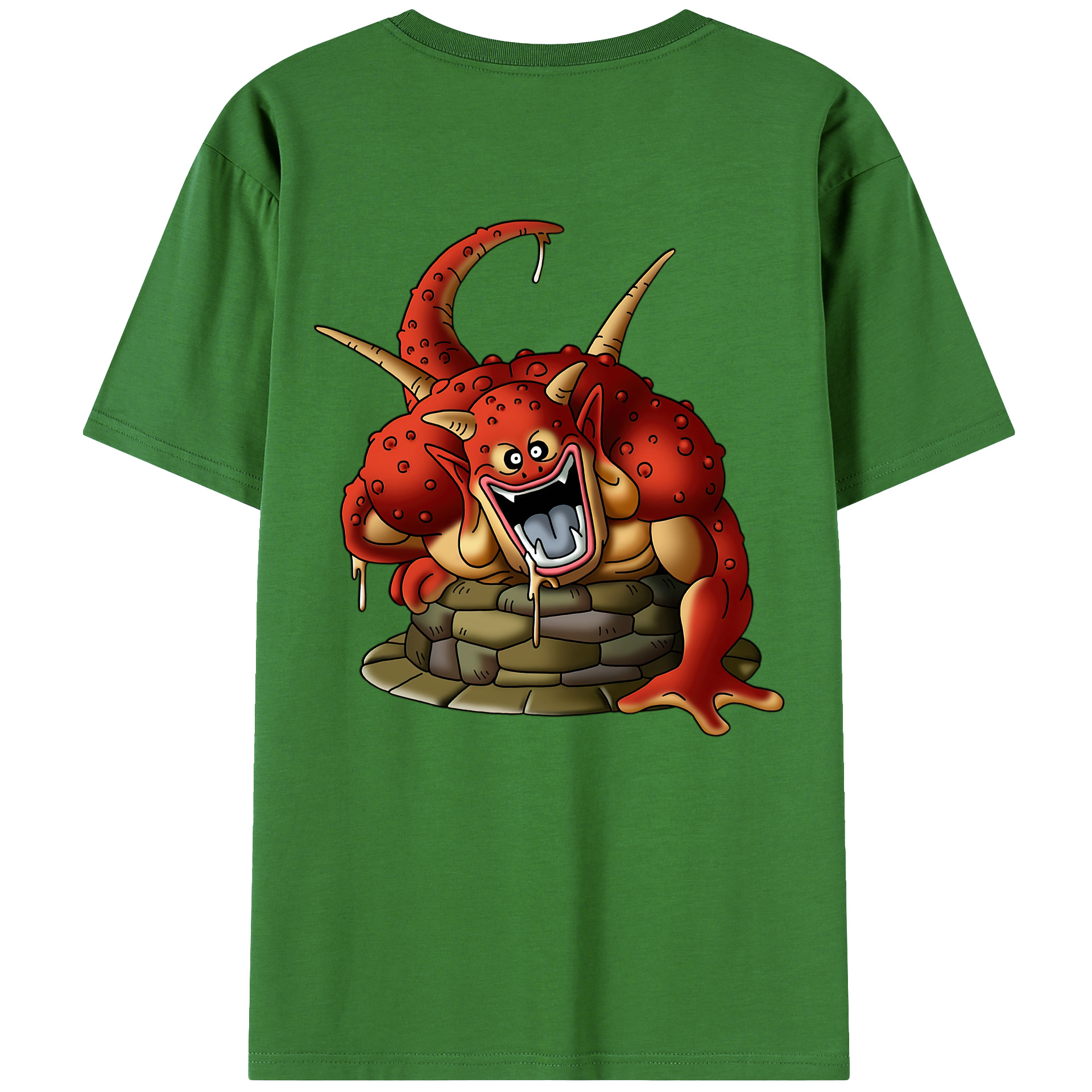 （画像用） ドラゴンクエスト Doragon Kuesuto Dragon Quest レディース半袖Tシャツ(バックプリント)